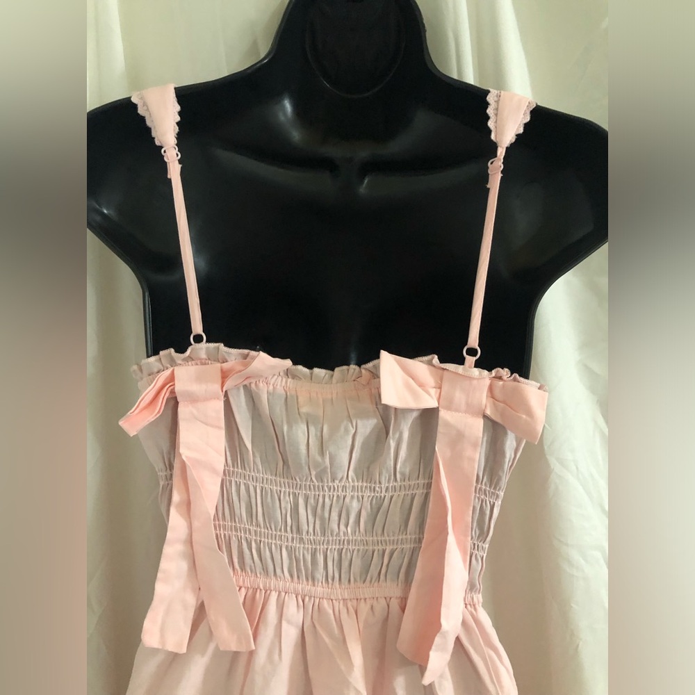 Trixxi floral hem smocked bodice bow strap garden dress size medium brand new - Picture 13 of 16